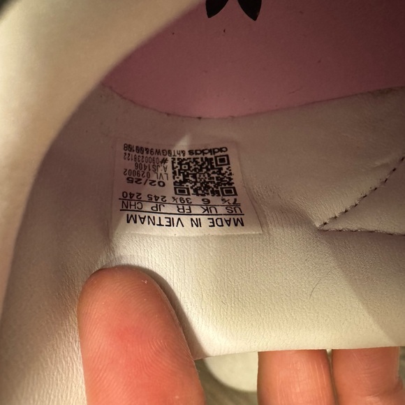 Adidas Women's Purplish pink metallic and Black Sneakers - Picture 7 of 7